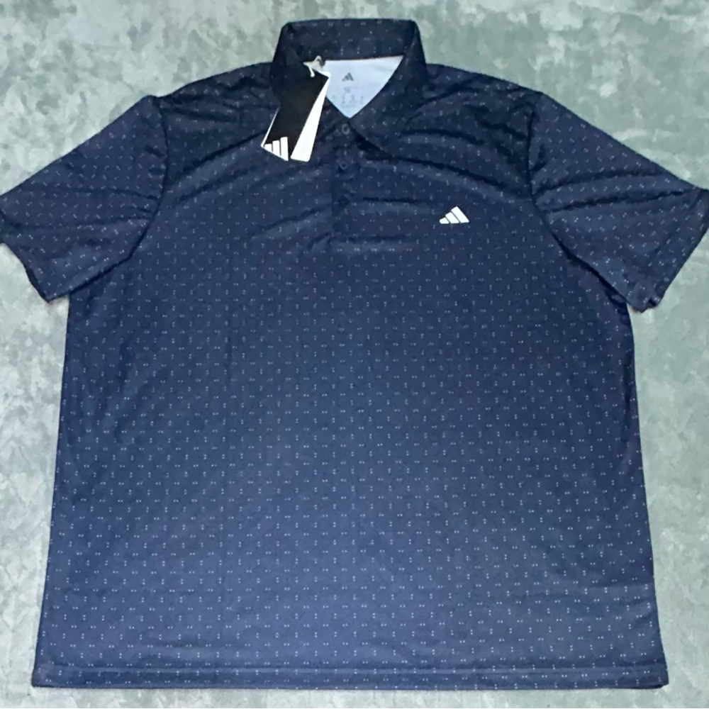Adidas Performance Golf Short Sleeve Polo Shirt Men’s Size 2xL Navy Blue